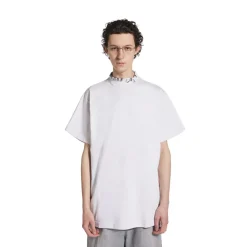 T-shirt Pierced Oversize in Bianco