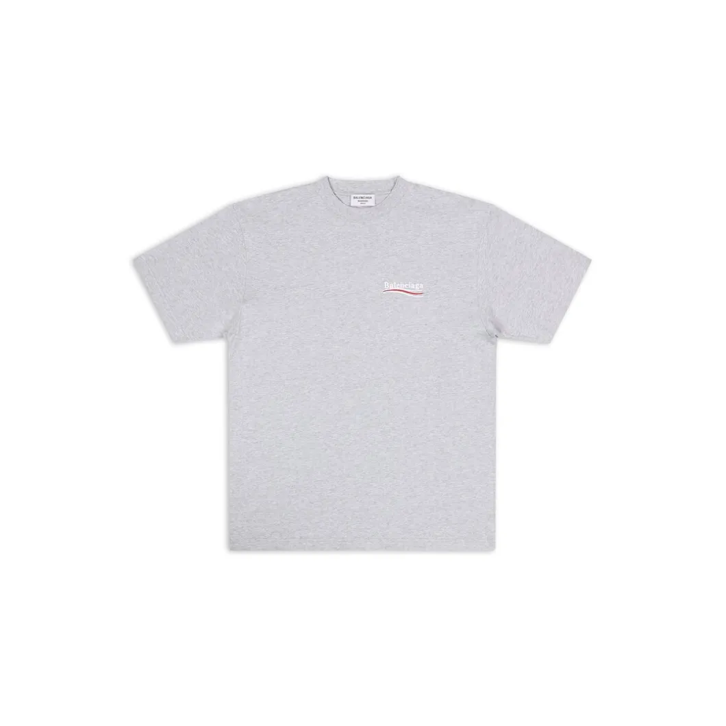 T-shirt Political Campaign Large Fit da Donna in Grigio