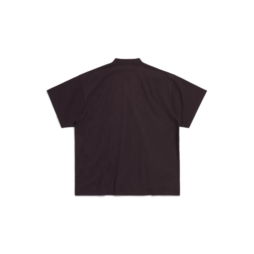 T-shirt Sample Sticker Oversize in Nero