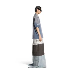 T-shirt Snbn Large Fit in Blu