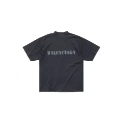 T-shirt Stencil Type Medium Fit in Nero
