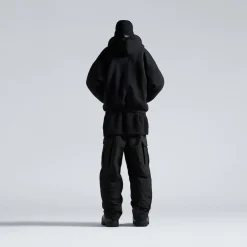 Zip-up Hoodie Capospalla 3b Sports Icon in Nero
