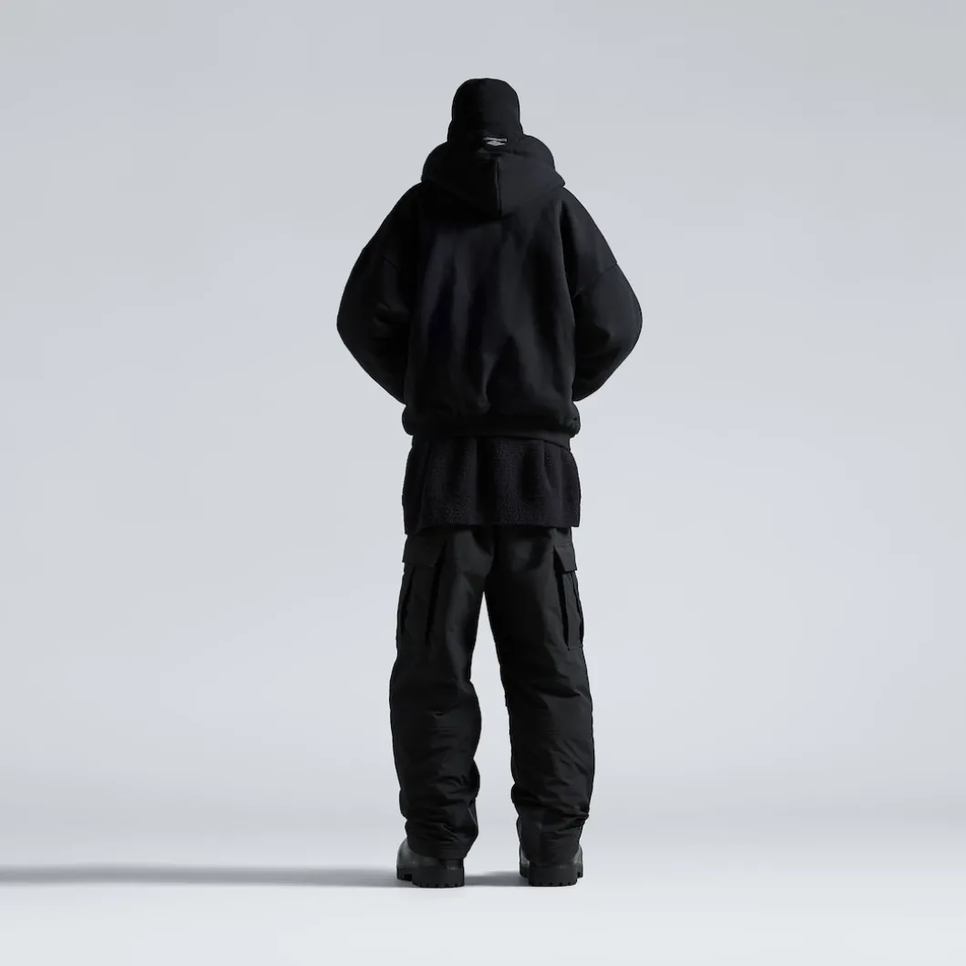 Zip-up Hoodie Capospalla 3b Sports Icon in Nero