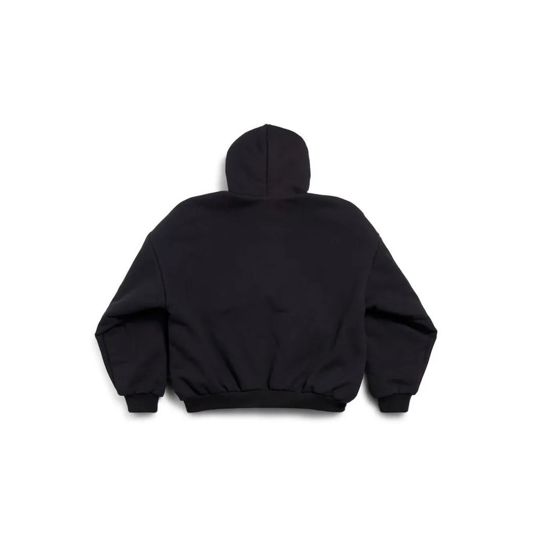 Zip-up Hoodie Capospalla 3b Sports Icon in Nero